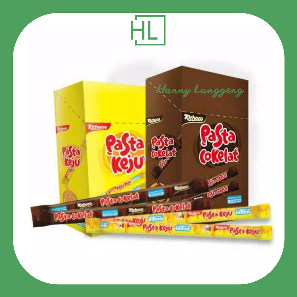 

[HL] Nabati Pasta Keju/Richoco Pasta Cokelat 1 Box (NETTO 30 PCS x 8 GR)