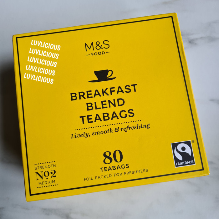 

M&S MARK MARKS & AND SPENCER BREAKFAST BLEND TEABAGS TEA TEH CELUP