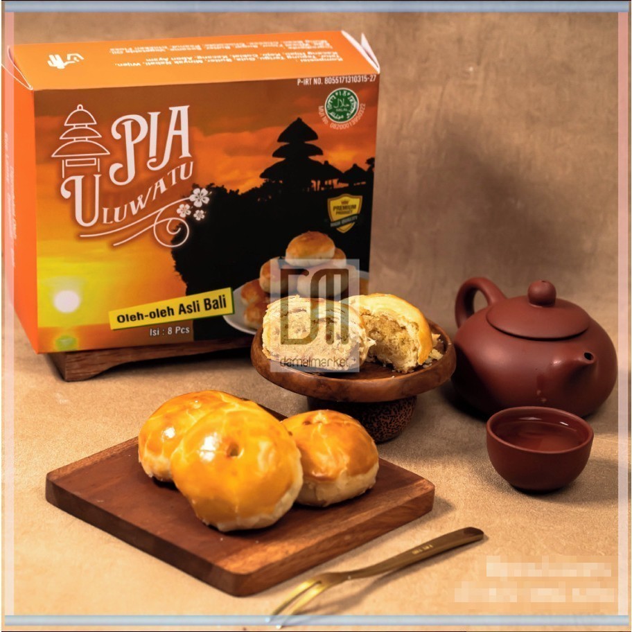 

Pia Uluwatu Kue Isi 8 pcs Oleh-Oleh Khas Bali Aneka Rasa Terang Bulan Kacang Crunchy Coklat Keju Abon Ayam Kacang Hijau Pandan Telur Asin Durian Mix 100