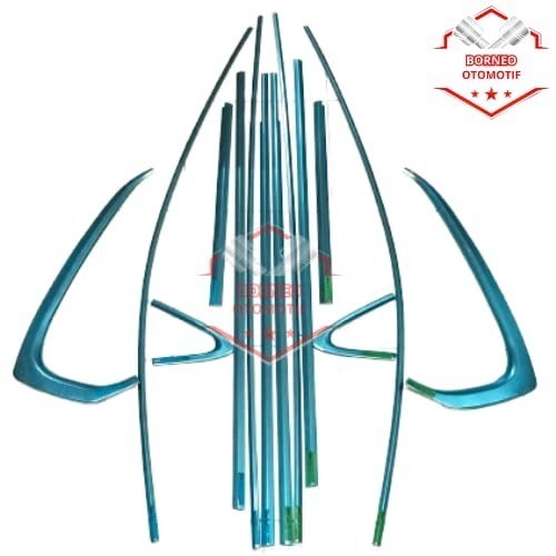 Set List Kaca Chrome All New Avanza Veloz 2012-2017 List Kaca Komplit