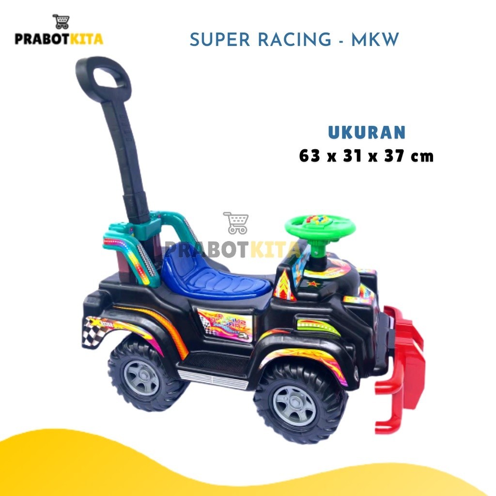 GY74RV Mobil Super Racing & Mobil Jazz Anak Dorong - MKW / Mainan Mobil Duduk / Kendaraan Mainan