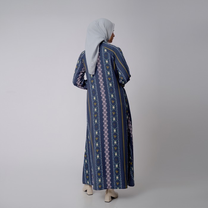 ZM Zaskia Mecca - Eilen Navy Gamis - Romansa Khatulistiwa - Nagasari - XXL