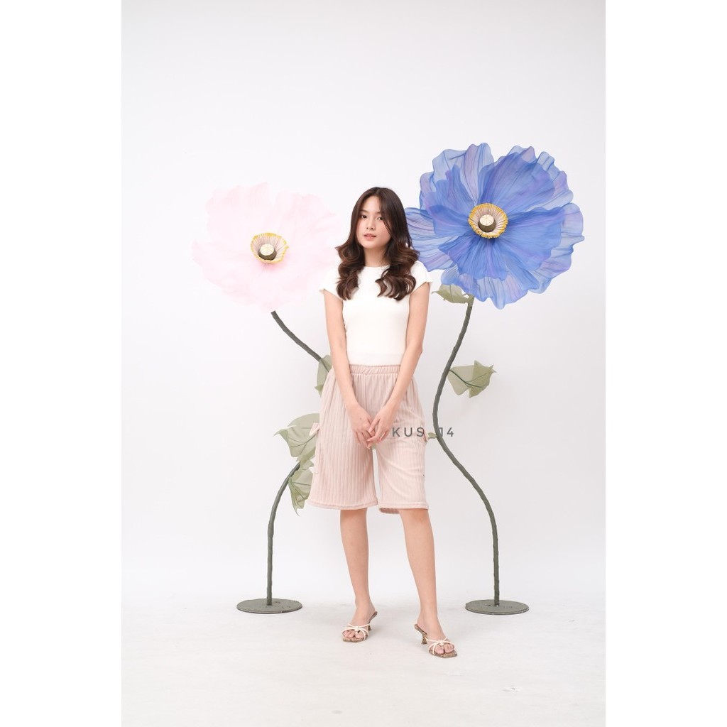 Celana kulot knit Cargo Pendek 7/8 / Cargo Pants knit Hornet / Kulot Cargo 7/8 Stylish