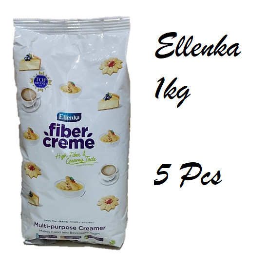 

Fiber Creme Creamer Krimer Bubuk Ellenka Multi Purpose Halal 5 x 1 Kg (Bundle 5 Pcs) / Fibercreme