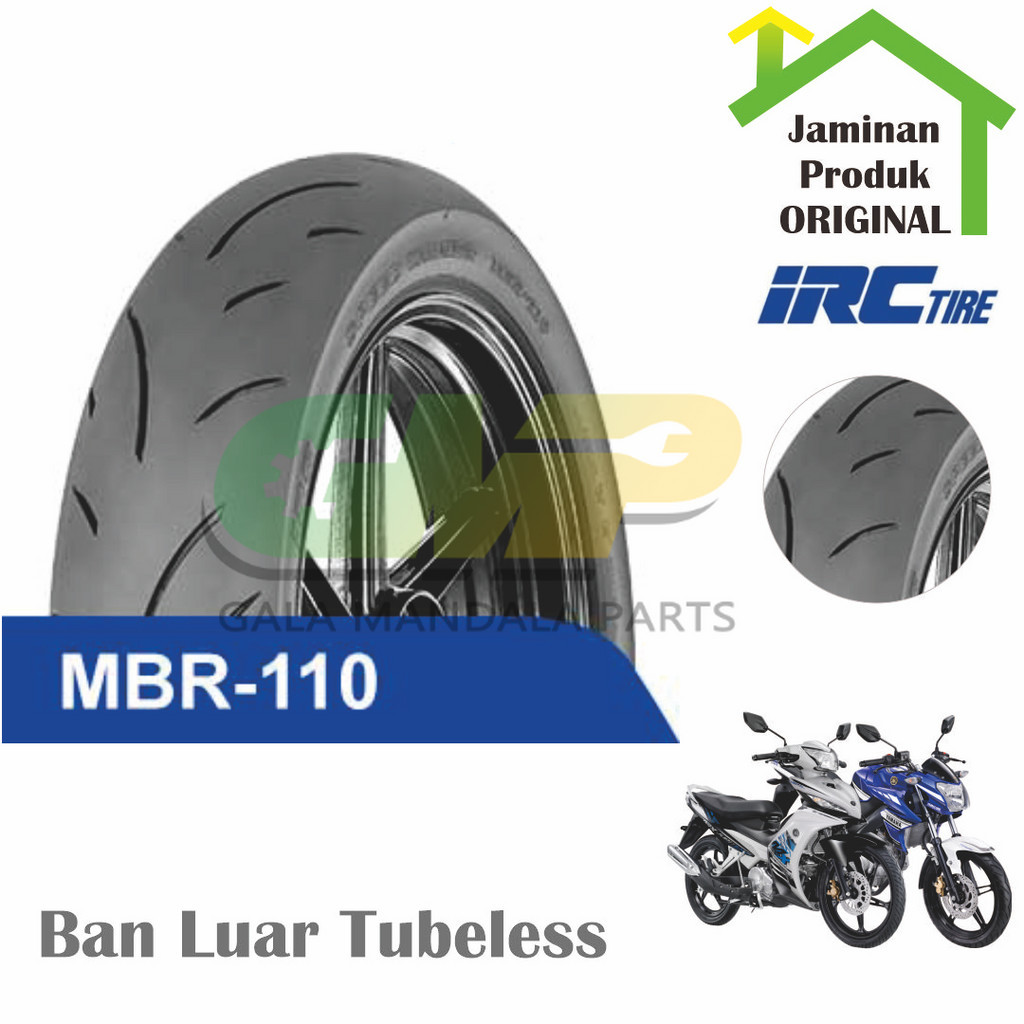 IRC MBR 110 Ban Tubeless Speed Winner Soft Compound 120/70 90/80 R17