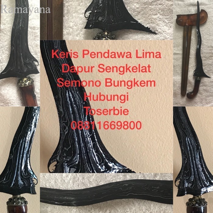 

Keris Pendawa Lima Dapur Sengkelat Sumono Bungkem murah