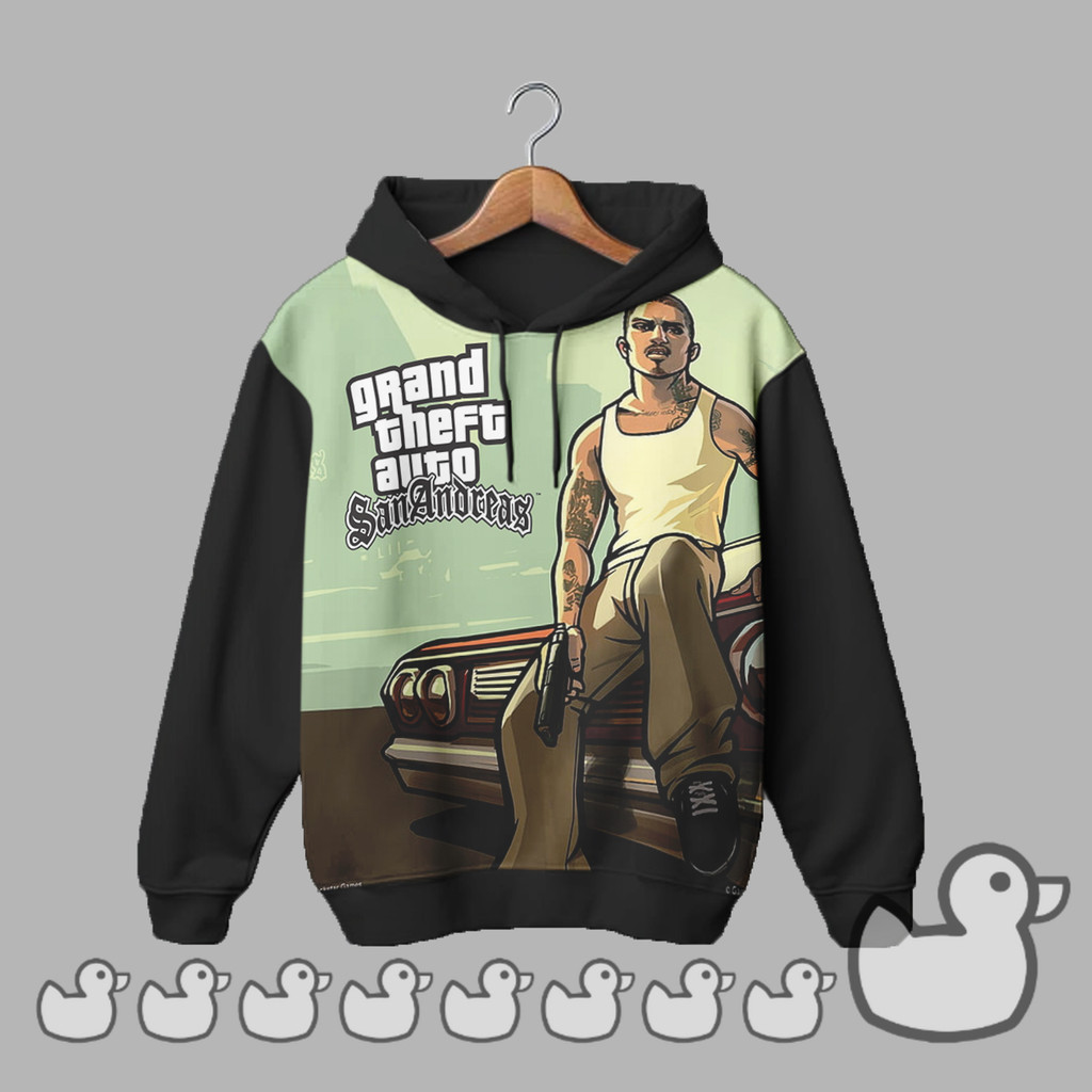 Hoodie Anak Anak Game Anime Gta San Andreas Pakaian Anak Gta San Andreas 2_Ja - KaosReadyGan