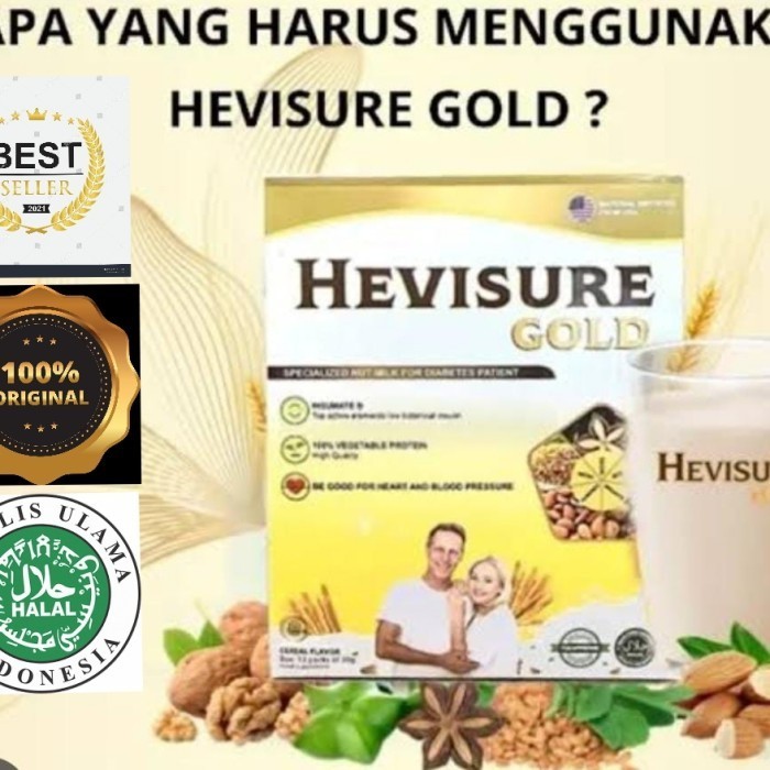 

HEVISURE GOLD PLUS ORIGINAL SUSU DIABETES KENCING MANIS 1 BOX 12 SASET