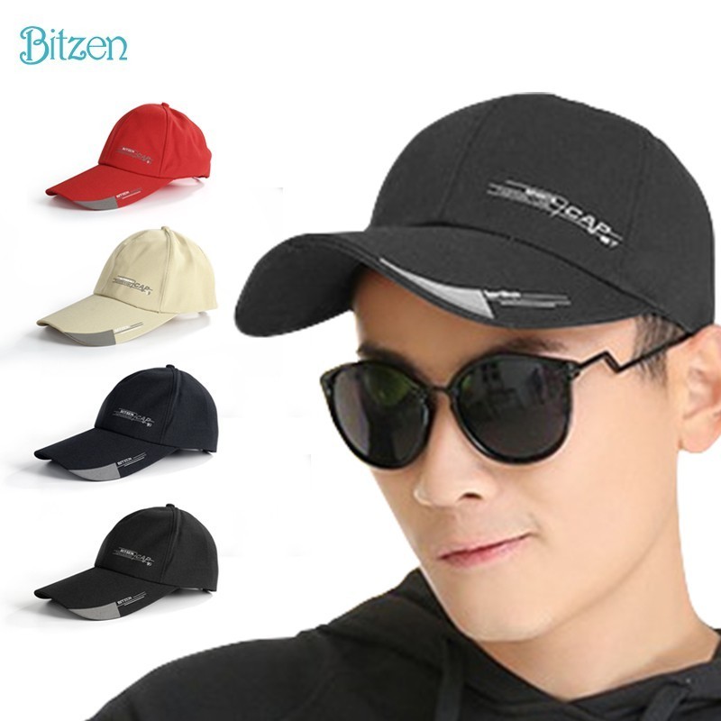 Bitzen Baseball Cap Sport Polos Untuk Pria Wanita topi