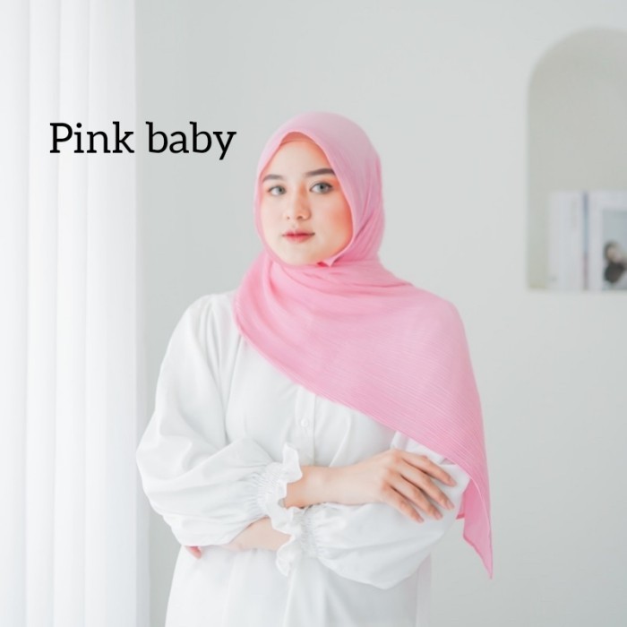 CHAYRA pashmina plisket 2  hijab pasmina kerudung jilbab murah - Thustle