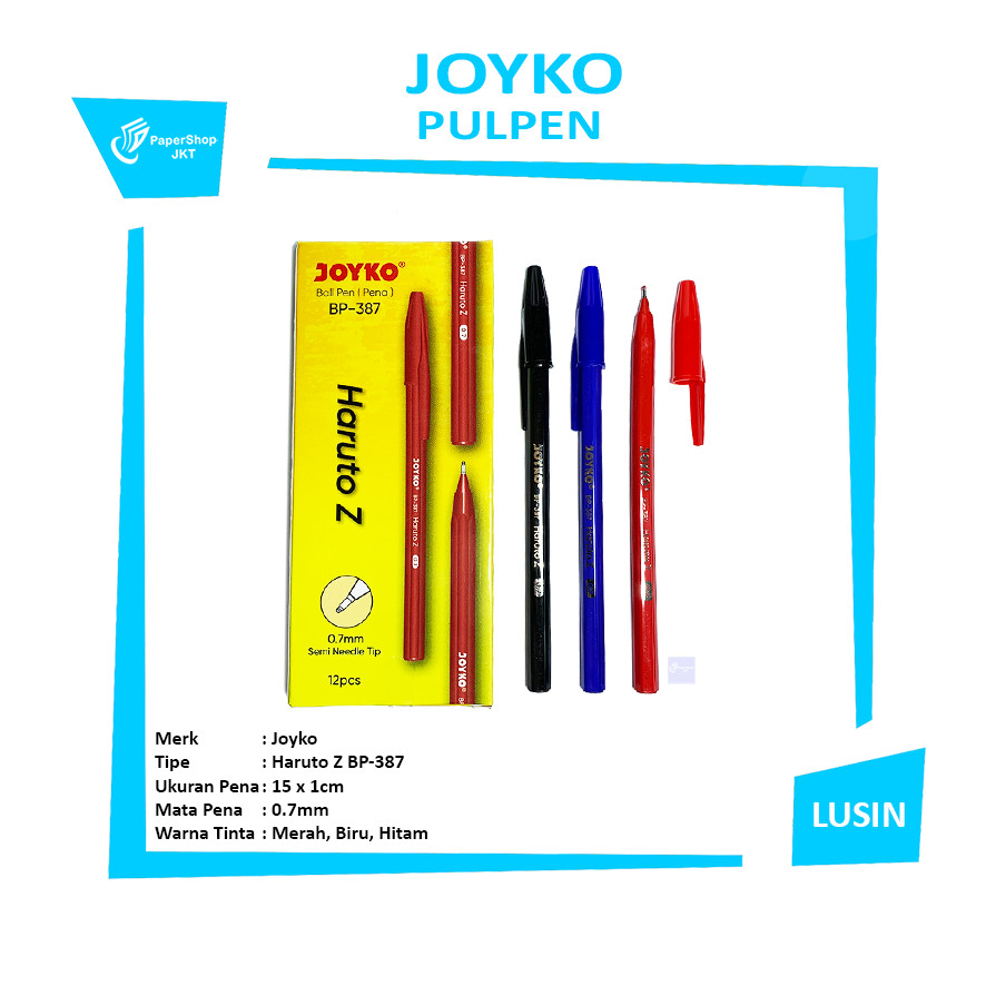 

Joyko - Pulpen Ballpen BP-387 Haruto Z - Lusin
