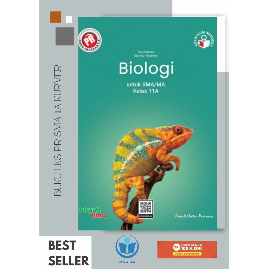 Buku Pr/Lks Biologi Kelas 11/XI SMA/Ma Semester 1 Kurikulum Merdeka Intan pariwara Tahun 2024