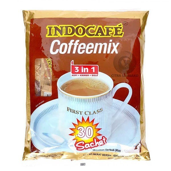 

[Coffee New] Indocafe Kopi Bubuk Coffeemix 20 gram x 30 pcs Ground Coffee