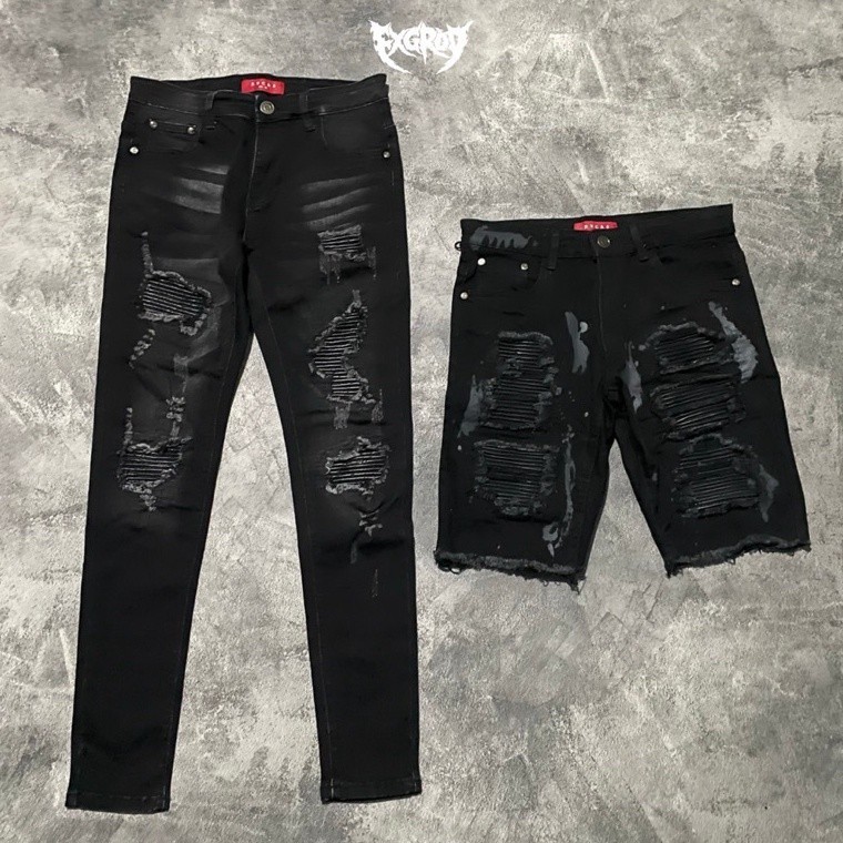 PROMO CUCI GUDANG Paling Sesuai.. [RUCAS SEASON 8] RUCAS CAVIAR LEATHER BIKER - SHORTS & DELIVERY II