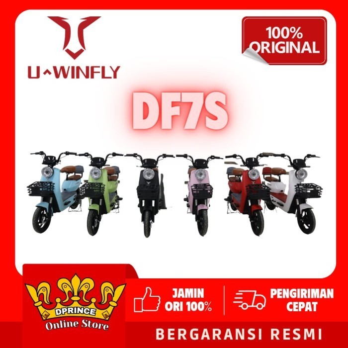 HOT PROMO SALE UWINFLY Sepeda Listrik New Model Dragonfly 7S 500W Garansi Resmi DF7S - UWINFLY DF7S