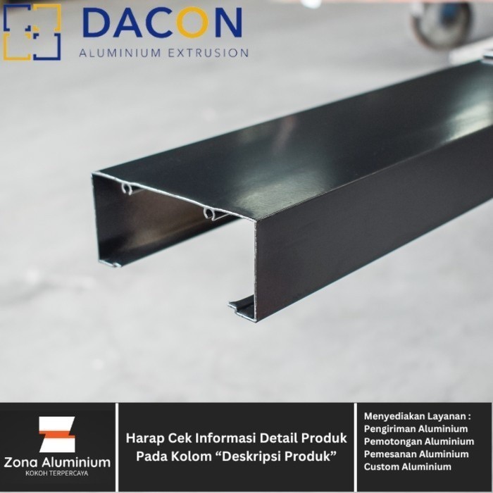 Aluminium DACON DOFF ANODIZING 60560 Untuk Kusen 4 Inch