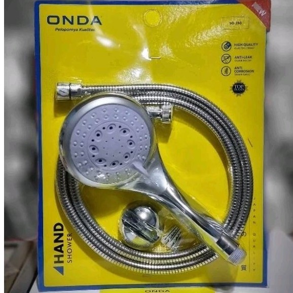 Hand shower sower mandi flexible hose chrome jumbo kran Onda SO 250