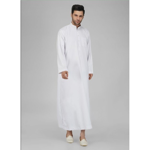 AL FATHAN Jubah Pria Putih Polos Gamis Pria Putih Polos Jubah Pria Jumbo Gamis Pria Big size