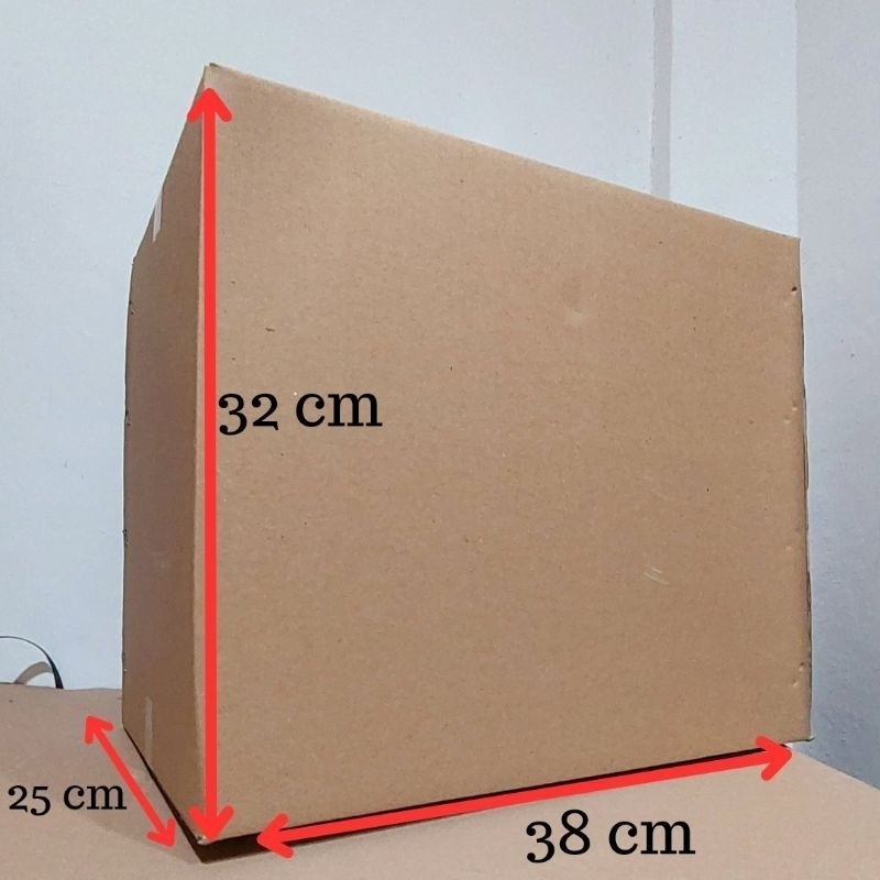 

[RP] Kardus Polos uk 38x25x32 cm (MINIMAL 5PCS) Karton Box Coklat Jerigen 5L