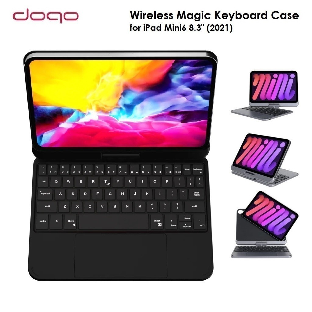 DOQO Wireless Magic Keyboard Case for iPad Mini 6 8.3-inch (2021)