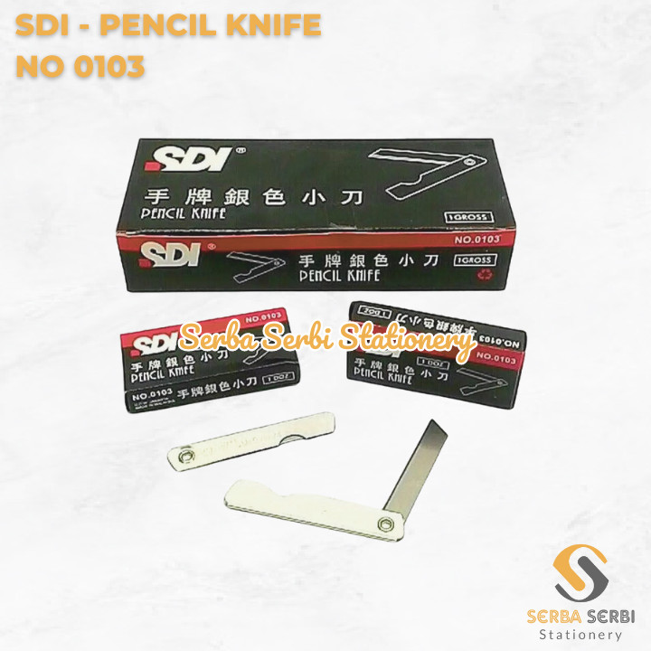 

SDI - (PAK) PENCIL KNIFE / PISAU / PEMES / SILET TANGKAI LIPAT NO 0103