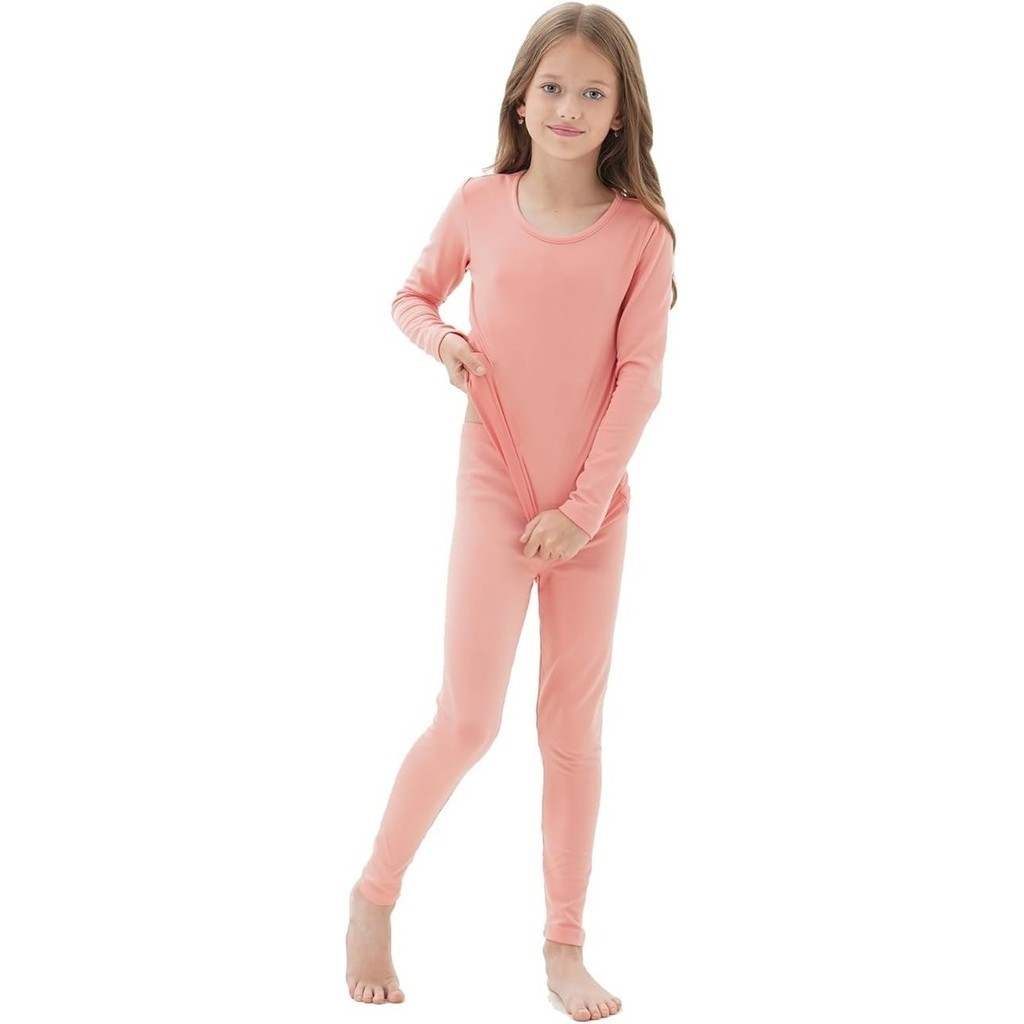 Long John Heattech kids - Peach Girl, 8-9 tahun