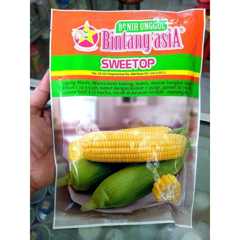 Sweetop (MANISE) 250gr Benih Jagung Manis isi -+ 1700 biji - Bintang Asia