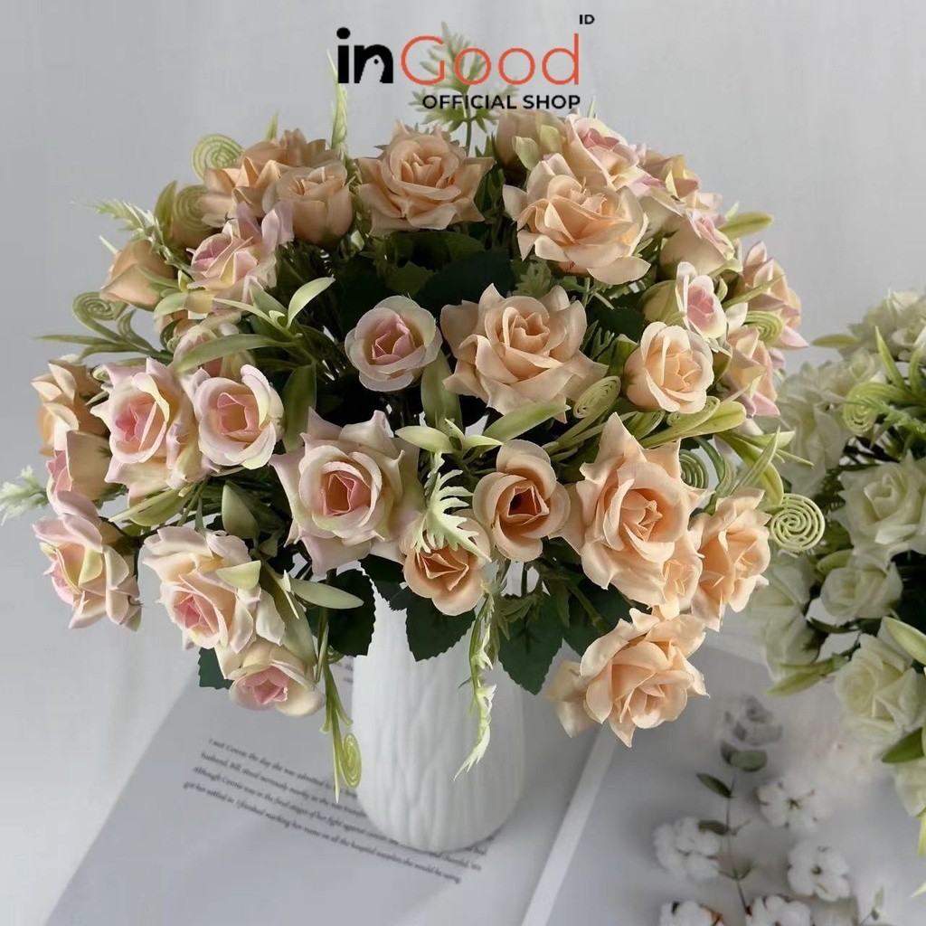 IN GOOD - Bouquet bunga BKT 518 CURL Artifisial Dekorasi