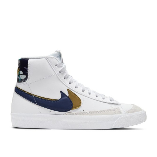Nike Blazer Mid '77 SE Gs Double Swoosh White Blue Void