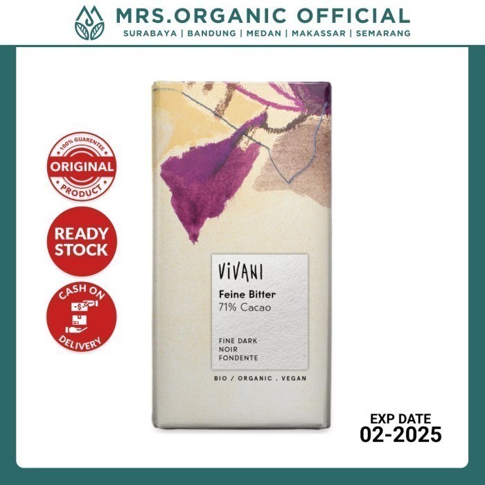 

Coklat Vivani Fine Dark Cocoa 71% 100 gr