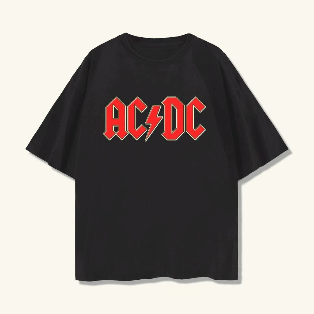 [COD] T shirt ACDC Logo Oversized - Kaos Band Vintage AC/DC TEE