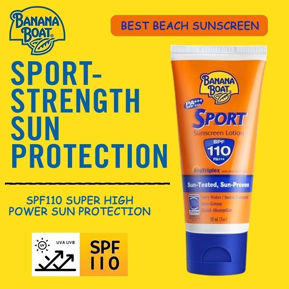 Banana Boat Sunscreen/Sunblock Banana Boat Sport Sunscreen Lotion SPF 110 PA+++ 90ML