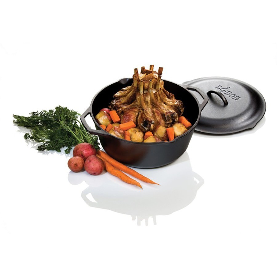 DISKON  RAMADHAN Lodge Cast Iron Dutch Oven 7 Quart L10DOL3 (Panci Cast Iron) / Pot Lodge / Wajan Lo