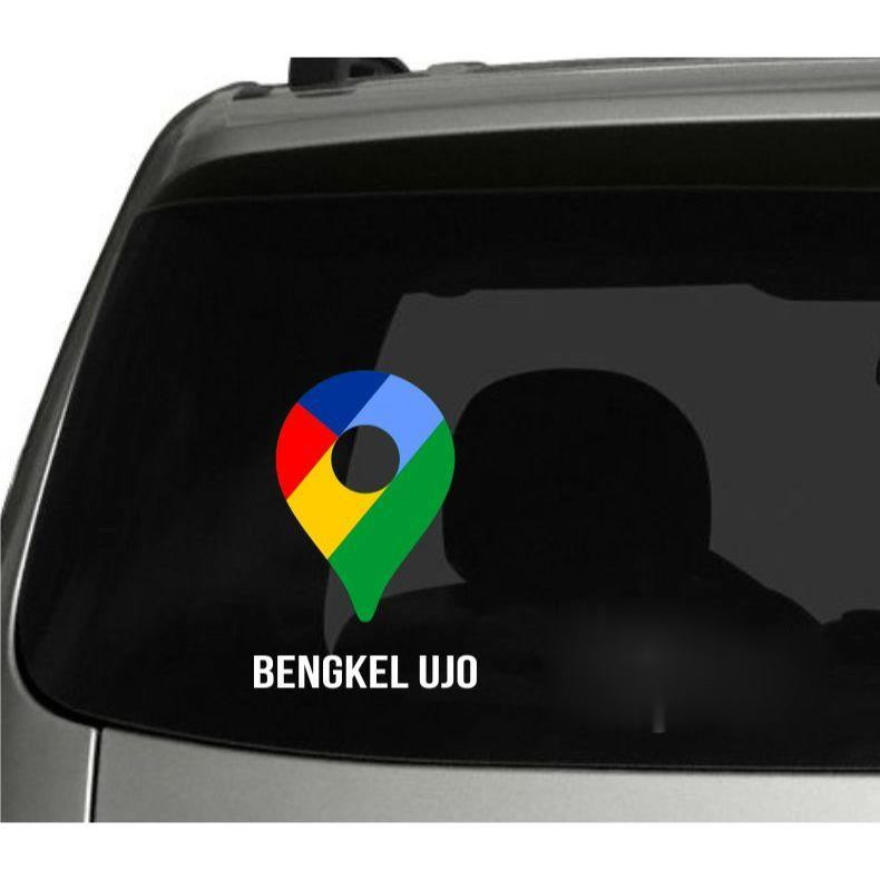 sticker Kaca Mobil cutting Maps Rumah Toko Alamat Custom