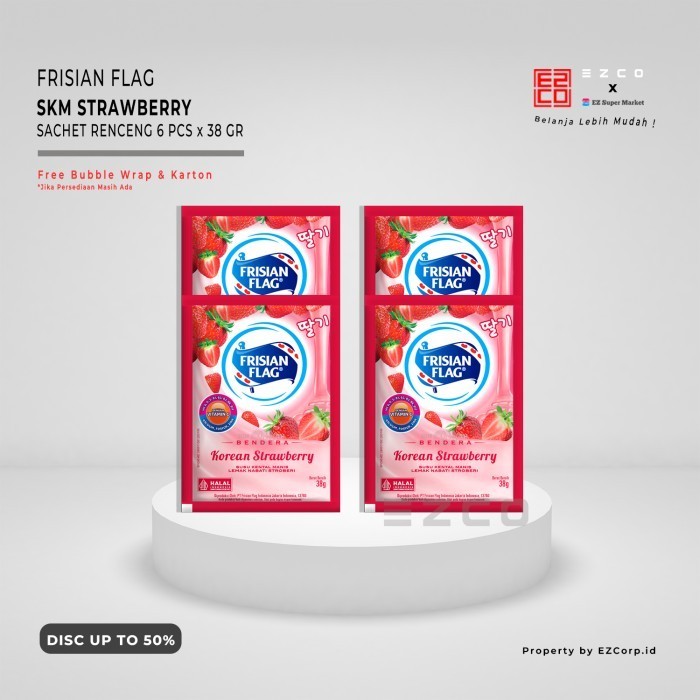 

FRISIAN FLAG / BENDERA SKM KOREAN STRAWBERRY SACHET RENCENG 6 X 38 GR