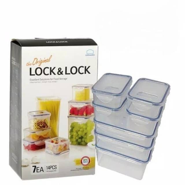 Lock n Lock Classic Gift Set 7pcs HPL818CS7 KADO HAMPERS