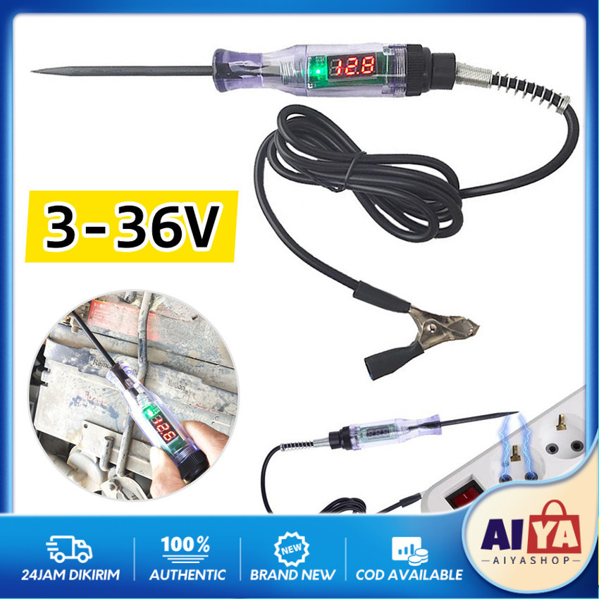 Taspen Tespen DC 3-36V Testpen Test Tes Pen DC Alat Bantu Cek Kelistrikan Bengkel Motor dan Mobil Un