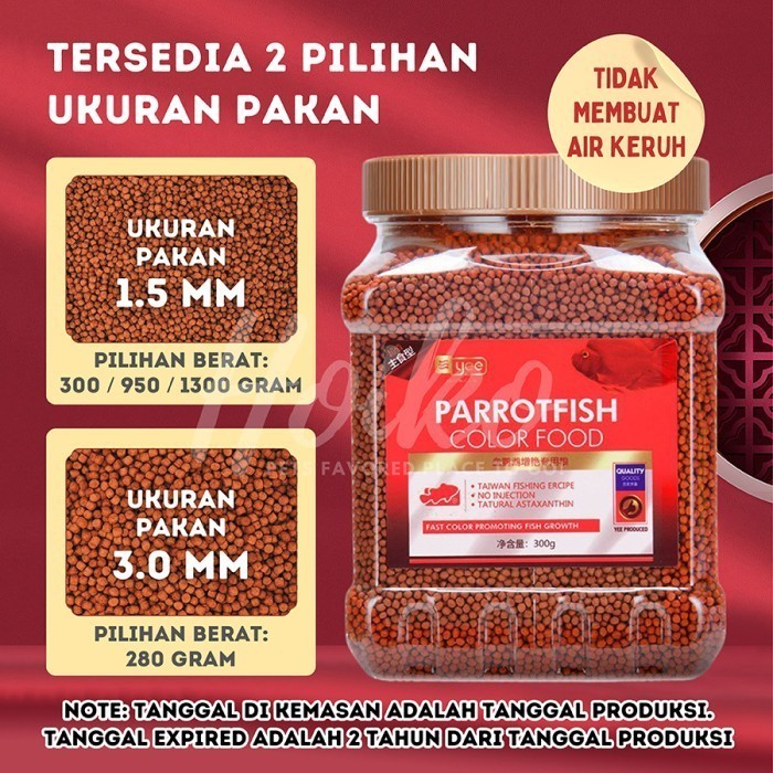 KL Pakan Ikan Red Parrot / Makanan Ikan Red Parrot / Blood Red Parrot Food