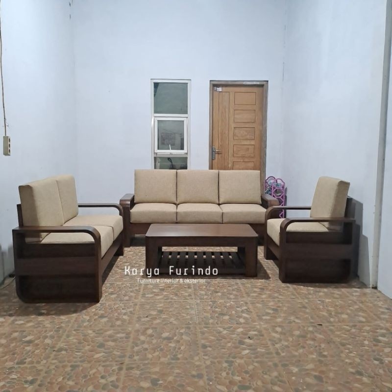 Sofa Tamu Jati, Kursi Tamu Minimalis Kayu Jati, Kursi Tamu Modern Jati Asli Jepara