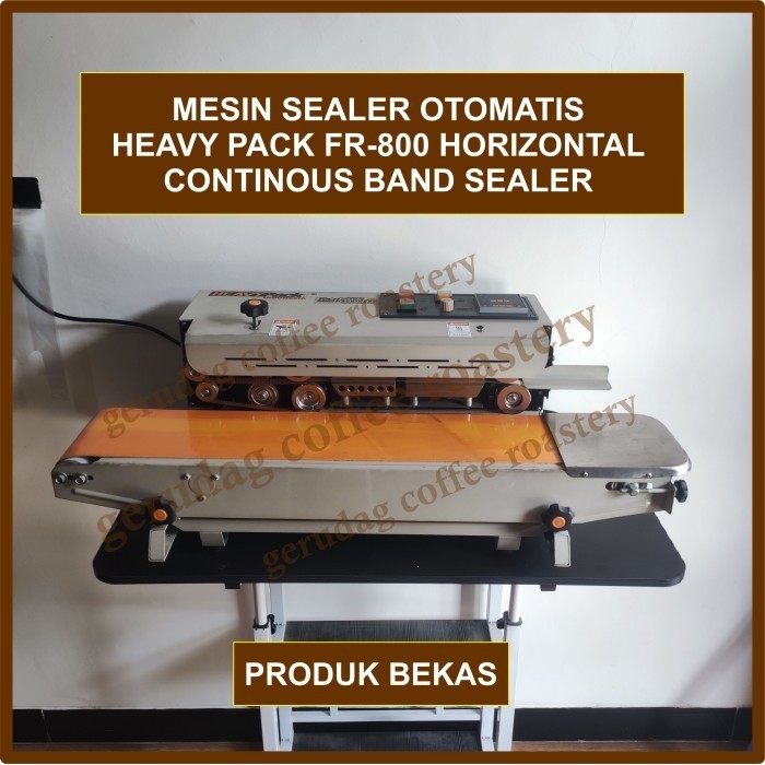 Heavypack FR 800 PH Continuous Band Selaer Mesin Segel Plastik 800 PH