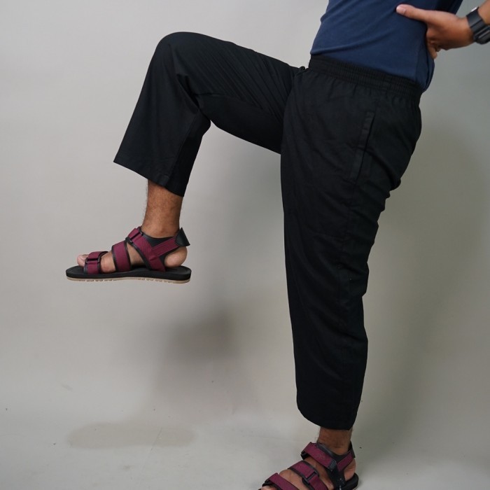 Celana Sirwal Pria Sontog Daleman Jubah Muslim Pria Dewasa - Hitam, M