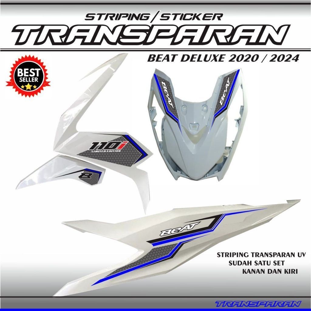 STRIPING TRANSPARAN BEAT DELUXE NEW VARIASI TRANSPARAN NEW