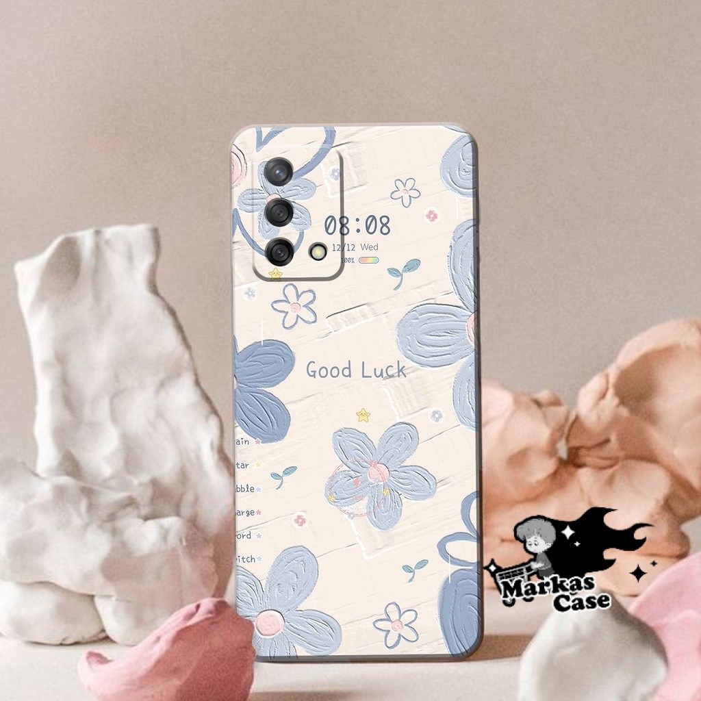 Case Hp OPPO A95/OPPO A74 4G  -  [Fashion Case Flower Cute] -  Softcase Kesing Hp OPPO A95/OPPO A74 