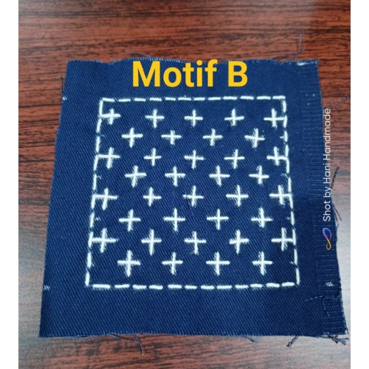 Bordir HASIKA - SASHIKO JEANS AND DENIM PATCH - SASHIKO LINEN PATCH