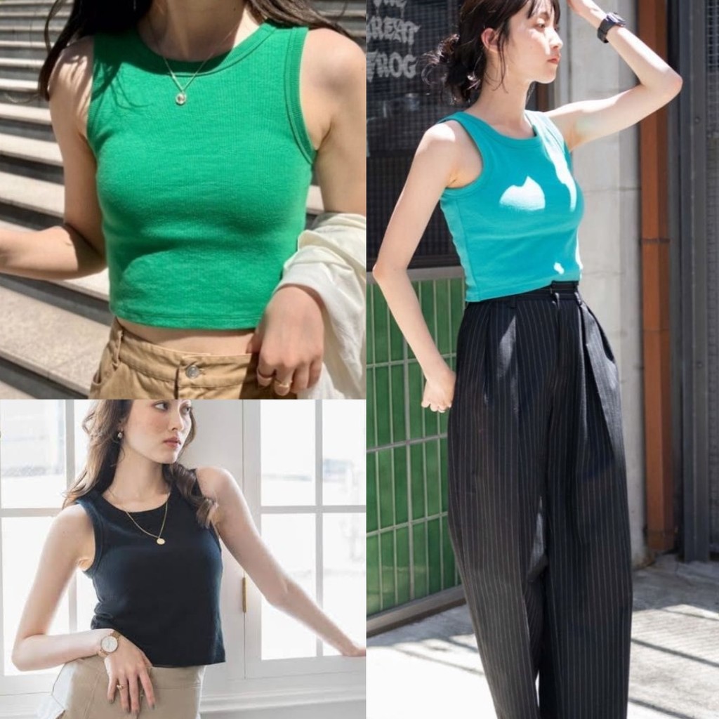 WARNAMU #795 WEGO CUP IN RIB TANKTOP