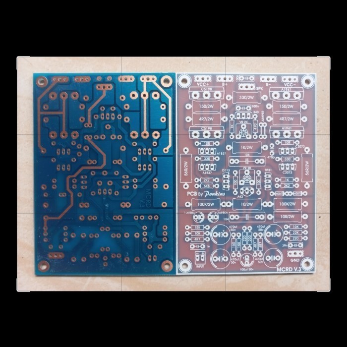 PCB MCRD V3 FIBER V 3 V.3 VOL 3 non inbal class AB F Fajar elektro 2