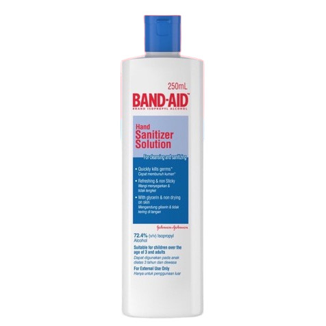 BAND-AID Hand Sanitizer Solution 250 ml - Pharma Mart
