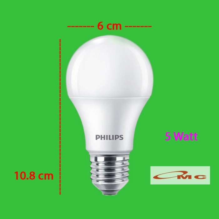 Lampu Philips 5 / 9 / 11 Watt E27 RadiantLine Bolam Bohlam LED 5W 9W 11W 6500K Lampu LED Putih Lamp 