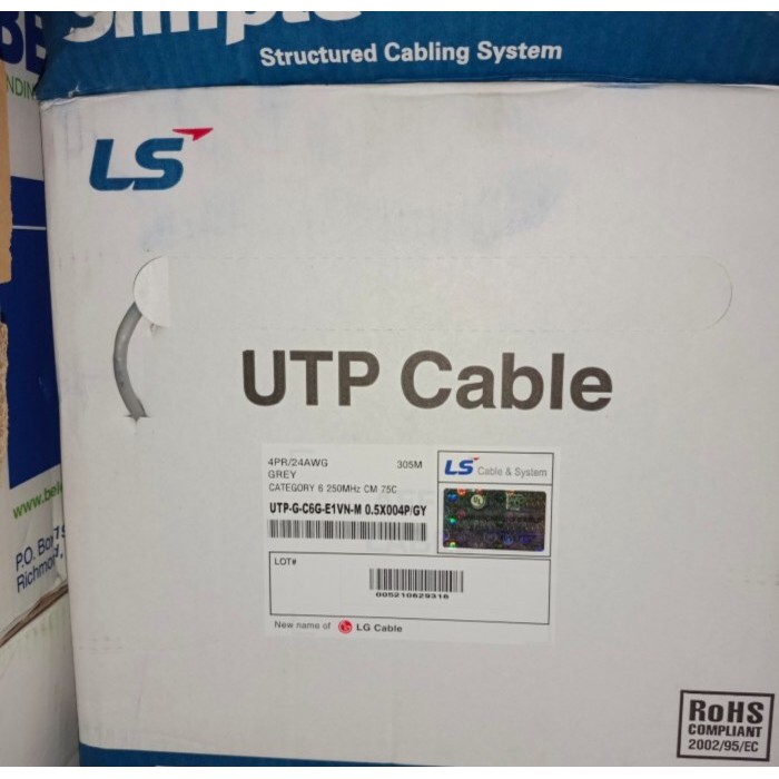 KABEL UTP CAT6 LS 305 METER / KABEL UTP CAT6 LS 305 METER