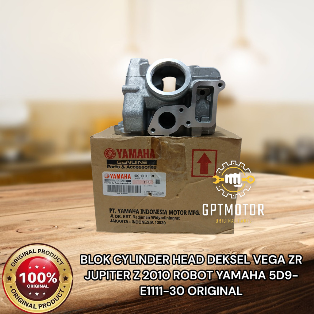 BLOK CYLINDER HEAD DEKSEL VEGA ZR JUPITER Z 2010 ROBOT YAMAHA 5D9-E1111-30 ORIGINAL
